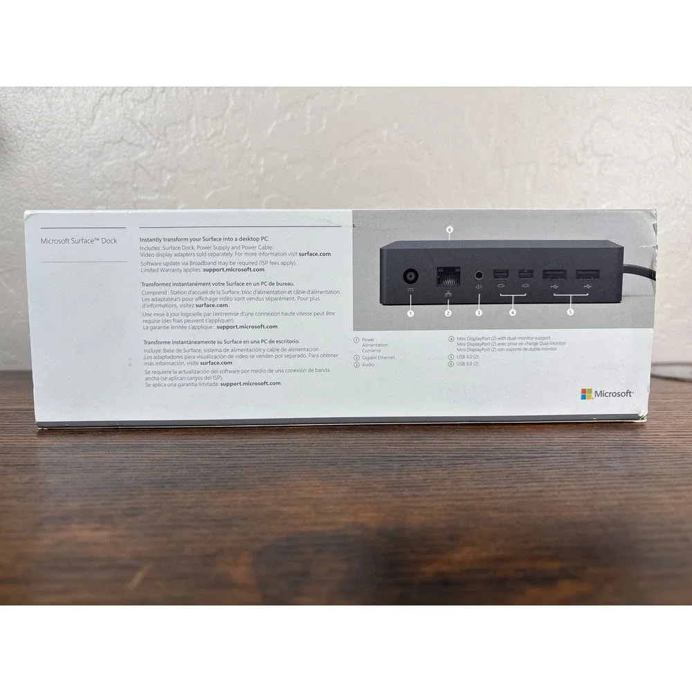 Microsoft Surface Dock PD9-00003 Black Docking Station for Surface Pro Laptop